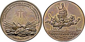 Bronzemedaille 1855 (unsigniert; Stempel von ... 