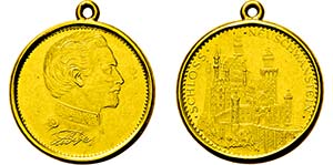 Ludwig II. 1864-1886, Goldmedaille o.J. (2. ... 