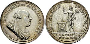 Friedrich Wilhelm II. 1791-1797, Medaille ... 