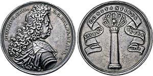 Georg Wilhelm. 1665-1705, Große Medaille ... 