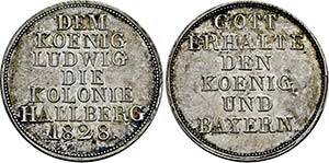 Medaille 1828 der Kolonie {\i ... 