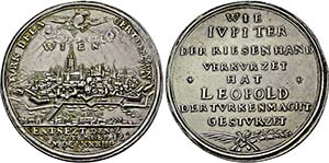 Leopold I. 1657-1705, Große Medaille 1683 ... 