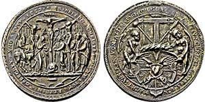 Große Medaille 1557 (Stempel von Nickel ... 