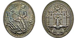 Hochovale Preismedaille 1902 (Jahrzahl ... 