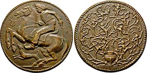 Große Bronzegußmedaille o.J. (um 1912; ... 