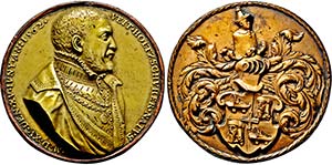 Große Bronzegußmedaille 1562 (nach Meister ... 