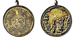 Medaille 1621 (unsigniert). Gravierte ... 
