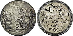 Taufmedaille o.J. (um 1700; unsigniert; ... 