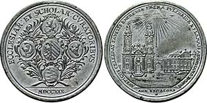 Zinnmedaille 1718 (Stempel von Martin ... 