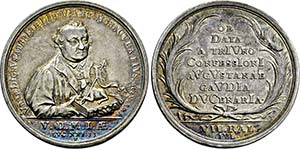 Medaille 1730 (Chronogramm; Signatur N = ... 