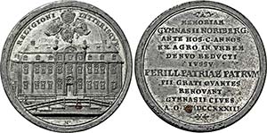 Zinnmedaille 1733 (Stempel von Andreas ... 