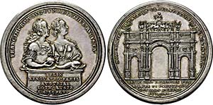Medaille 1745 (Vs-Stempel von Adam Rudolf ... 