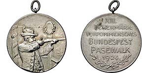 Medaille 1924 (unsigniert) auf das XIII. ... 
