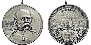 Albert. 1873-1902, Medaille 1898 (Prägung ... 