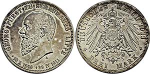 Georg. 1893-1911, Berlin.3 Mark 1911 A auf ... 