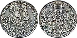 Zygmunt III Waza. 1587-1632, Gußmedaille ... 