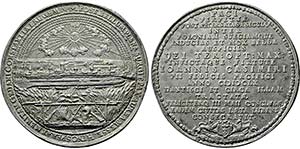 Medaillon 1660 (Höhn) auf den Frieden von ... 