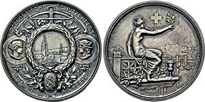 Medaille 1895 (Stempel von Georges Hantz) ... 
