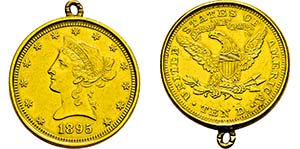 Philadelphia.10 Dollars (Eagle) 1895 (900 ... 