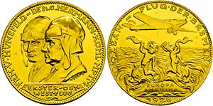 Goldmedaille 1928 (985 fein). {\b Baron von ... 
