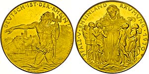 Goldmedaille 1930 (985 fein). {\b Pfalz- und ... 