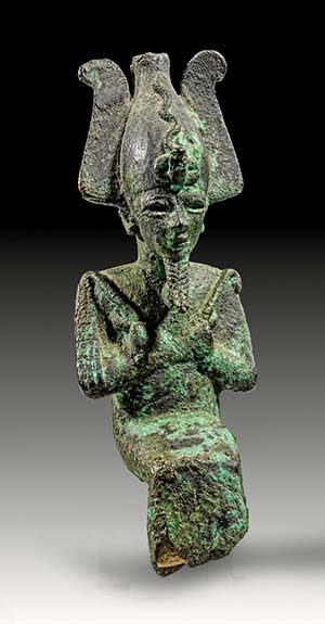 Statuette des thronenden Osiris. ... 