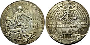 BERLIN, STADT   - Versilberte AE-Medaille ... 