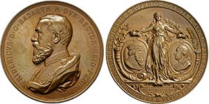 HEIDELBERG, STADT   - Bronzemedaillon 1886 ... 