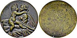 ITALIEN   - Große Bronzegußmedaille o.J. ... 
