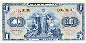 DEUTSCHLAND   - o.J. 10 Deutsche Mark 1948 ... 