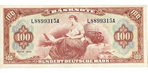 DEUTSCHLAND   - o.J. 100 Deutsche Mark ... 
