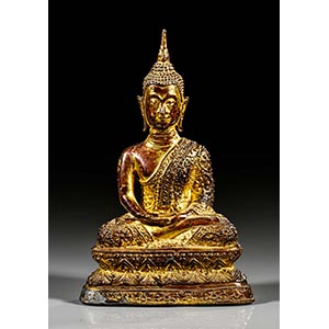 Sitzende Statue des Buddha Amitabha. ... 