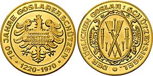 GOSLAR, REICHSSTADT   - Goldmedaille 1970 ... 