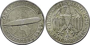 WEIMARER REPUBLIK   - Stuttgart.5 Reichsmark ... 