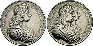 SCHWEDEN   - Karl XI. 1660-1697, Medaille ... 