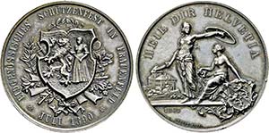 SCHWEIZ   - Medaille 1890 (Stempel von ... 