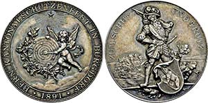 SCHWEIZ-BERN,REPUBLIK   - Medaille 1891 ... 