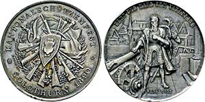 SCHWEIZ-SOLOTHURN, STADT   - Medaille 1890 ... 
