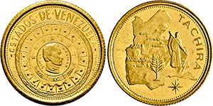VENEZUELA   - Goldmedaille o.J. (2. Hälfte ... 
