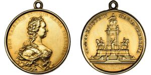 Franz Joseph I. 1848-1916, Goldmedaille 1888 ... 