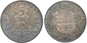 FRANKFURT, FREIE REICHSSTADT   - 1 Gulden ... 
