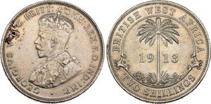 George V. 1910-1936, 2 Shillings 1913 . ... 