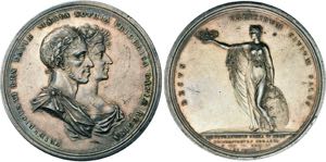 Frederik VI. 1808-1839, Große Medaille 1815 ... 