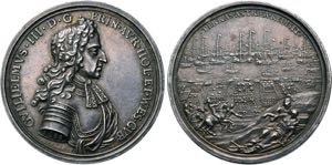 William and Mary. 1688-1694, Medaille 1688 ... 