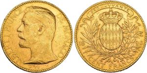 Albert I. 1889-1922, Paris.100 Francs 1896 A ... 