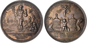 NIEDERLANDE-ALKMAAR, STAD   - Medaille 1703 ... 