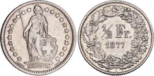 Sammlung von Umlaufmünzen zwischen 1 Rappen ... 