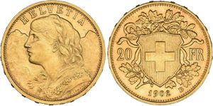 Bern.20 Franken 1902 B (900 fein).



 Divo ... 
