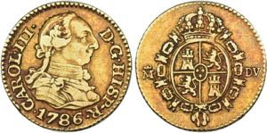 Carlos III. 1759-1788, Madrid.1/2 Escudo ... 