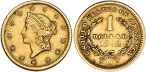 New Orleans.1 Dollar 1852 O (900 fein; ... 